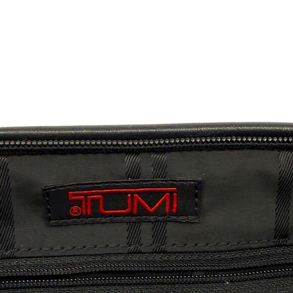 Tumi Alpha Briefcase Bag With Over The Shoulder Handels Solid Black 43010D3 - Picture 14 of 16